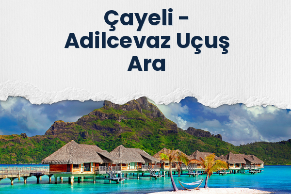 Çayeli → Adilcevaz Uçuş Ara