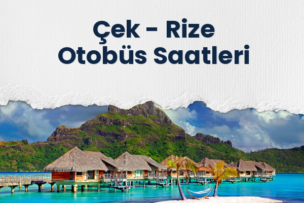 Çek → Rize Otobüs Saatleri