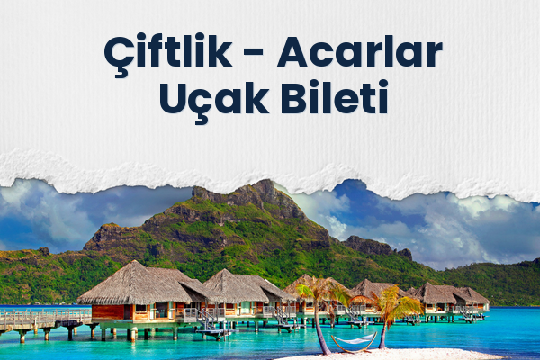 Çiftlik → Acarlar Uçak Bileti