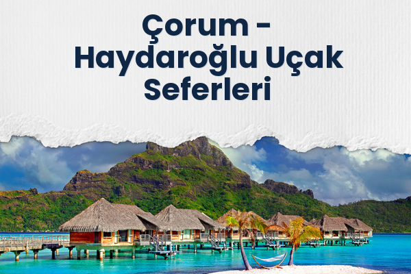 Çorum → Haydaroğlu Uçak Seferleri