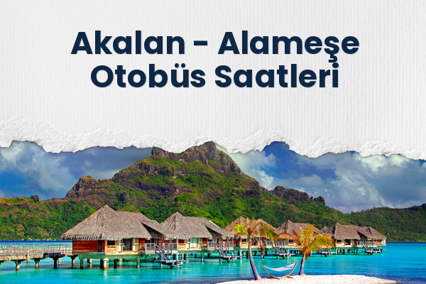 Akalan → Alameşe Otobüs Saatleri