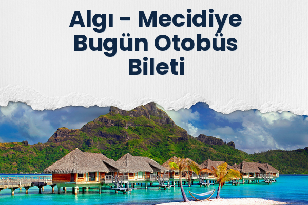 Algı → Mecidiye Bugün Otobüs Bileti