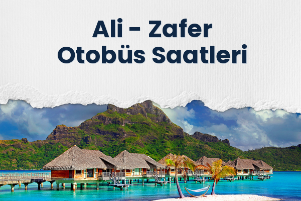 Ali → Zafer Otobüs Saatleri