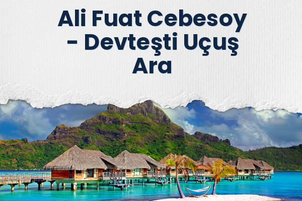 Ali Fuat Cebesoy → Devteşti Uçuş Ara