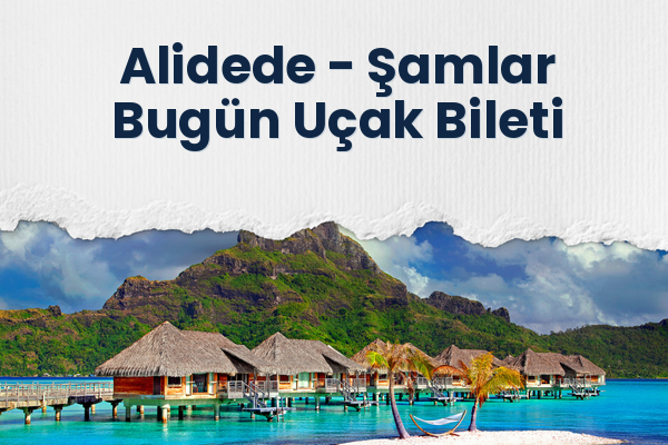 Alidede → Şamlar Bugün Uçak Bileti