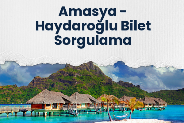 Amasya → Haydaroğlu Bilet Sorgulama