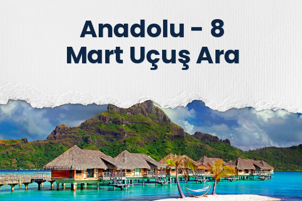 Anadolu → 8 Mart Uçuş Ara