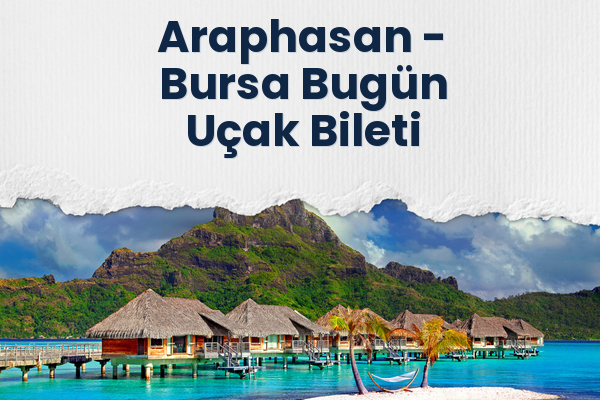Araphasan → Bursa Bugün Uçak Bileti