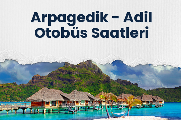 Arpagedik → Adil Otobüs Saatleri