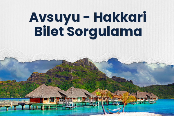 Avsuyu → Hakkari Bilet Sorgulama