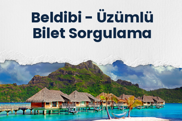 Beldibi → Üzümlü Bilet Sorgulama