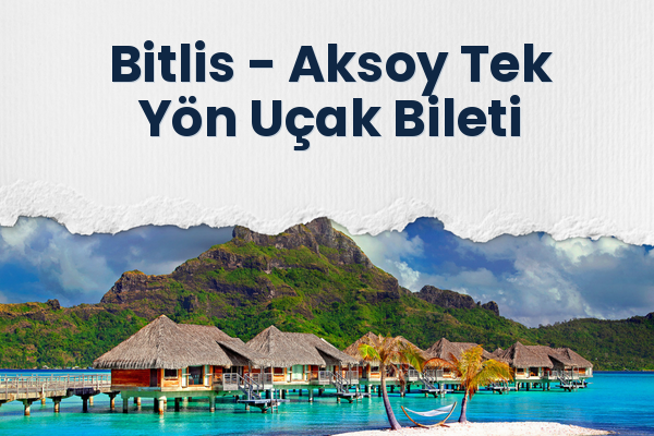 Bitlis → Aksoy Tek Yön Uçak Bileti