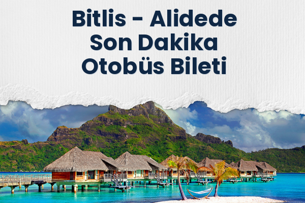 Bitlis → Alidede Son Dakika Otobüs Bileti