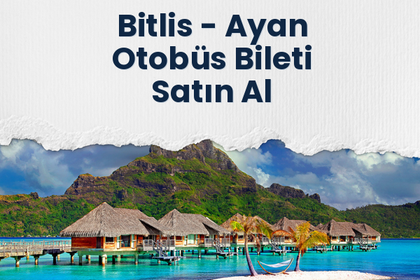 Bitlis → Ayan Otobüs Bileti Satın Al