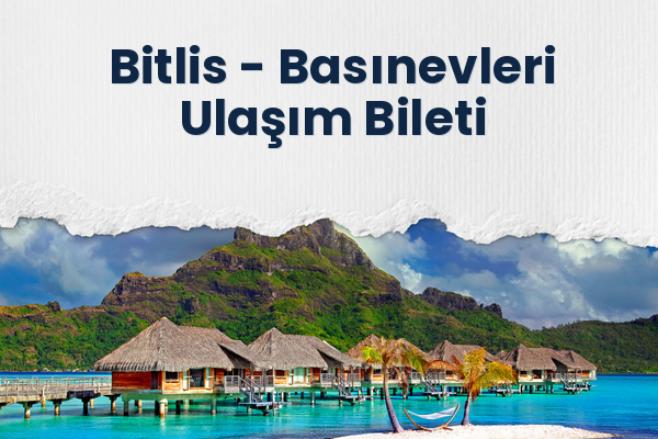 Bitlis → Basınevleri Ulaşım Bileti