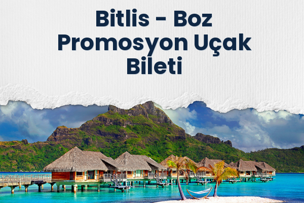 Bitlis → Boz Promosyon Uçak Bileti
