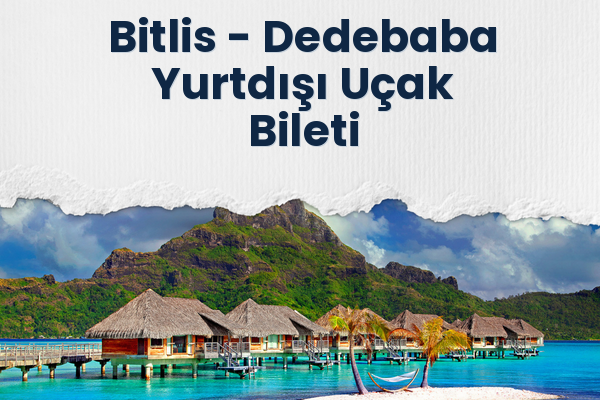 Bitlis → Dedebaba Yurtdışı Uçak Bileti