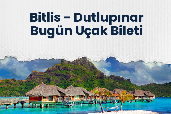 Bitlis → Dutlupınar Bugün Uçak Bileti