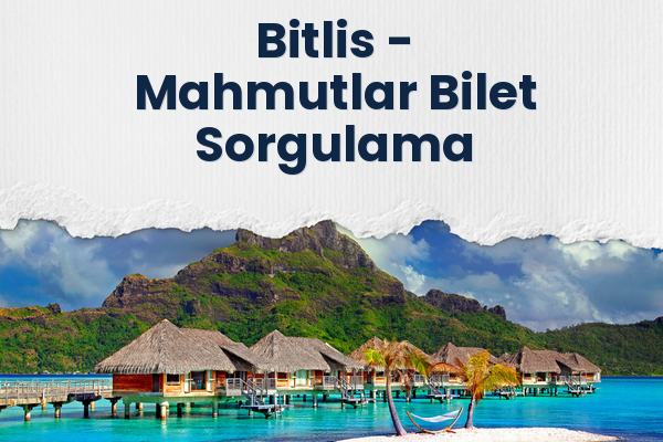 Bitlis → Mahmutlar Bilet Sorgulama
