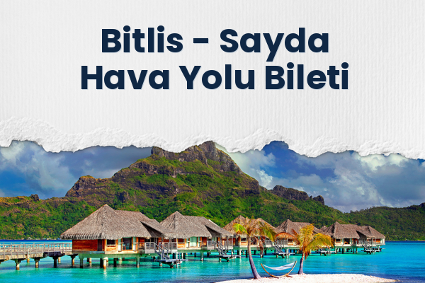 Bitlis → Sayda Hava Yolu Bileti