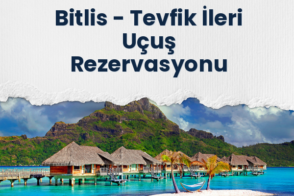 Bitlis → Tevfik İleri Uçuş Rezervasyonu