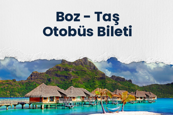 Boz → Taş Otobüs Bileti
