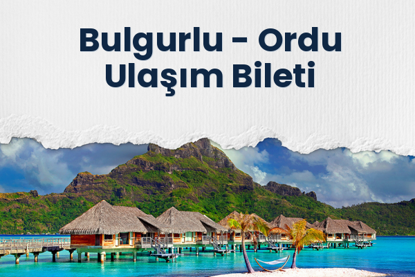 Bulgurlu → Ordu Ulaşım Bileti