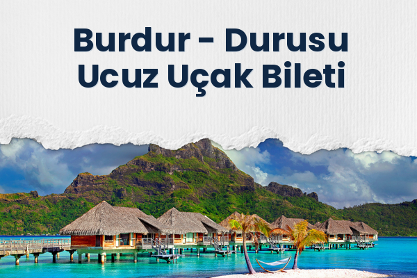Burdur → Durusu Ucuz Uçak Bileti