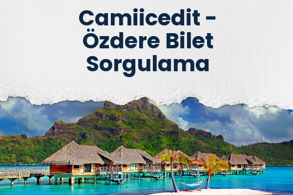 Camiicedit → Özdere Bilet Sorgulama