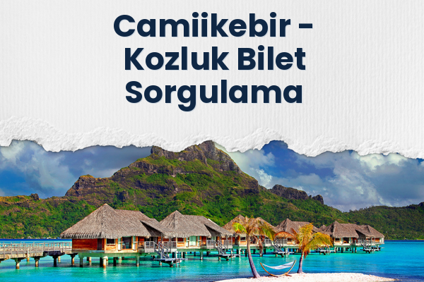 Camiikebir → Kozluk Bilet Sorgulama