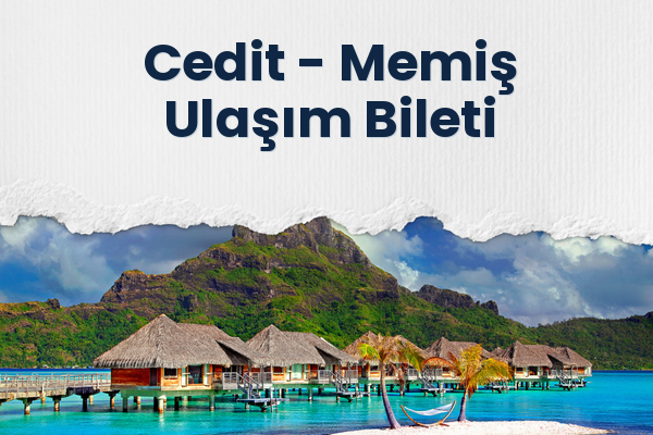 Cedit → Memiş Ulaşım Bileti