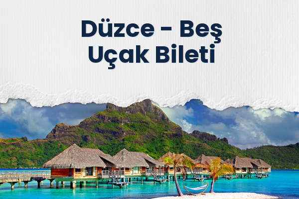 Düzce → Beş Uçak Bileti