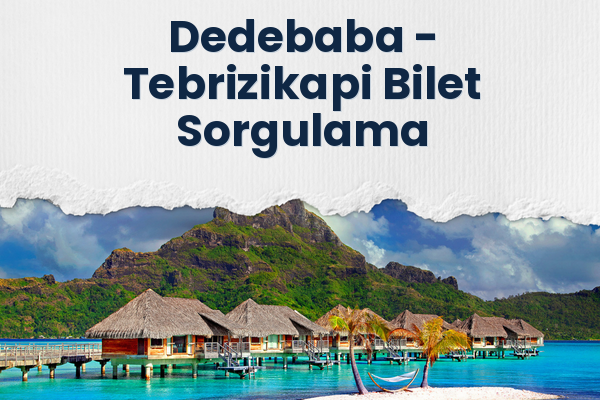 Dedebaba → Tebrizikapi Bilet Sorgulama