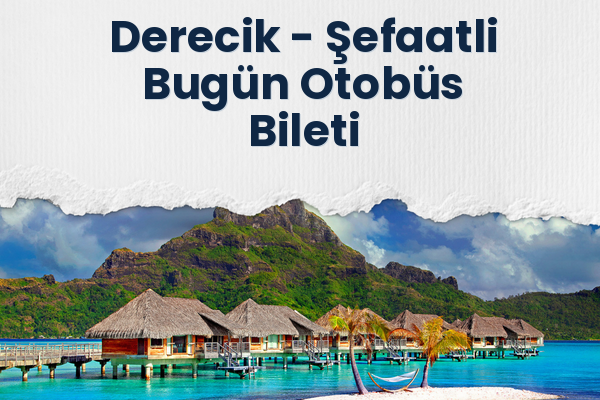 Derecik → Şefaatli Bugün Otobüs Bileti