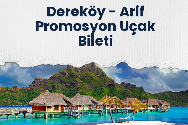 Dereköy → Arif Promosyon Uçak Bileti