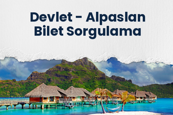 Devlet → Alpaslan Bilet Sorgulama