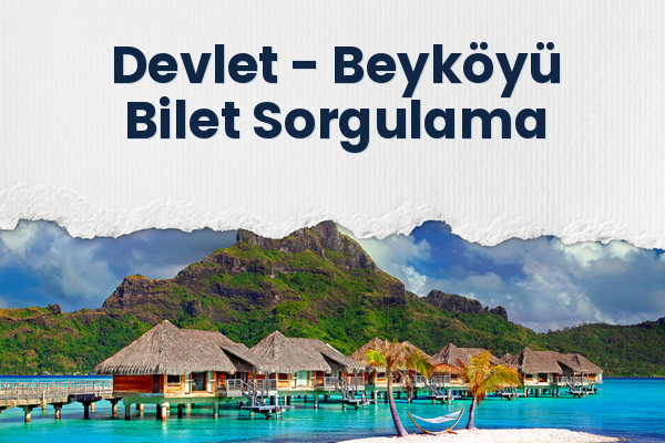 Devlet → Beyköyü Bilet Sorgulama