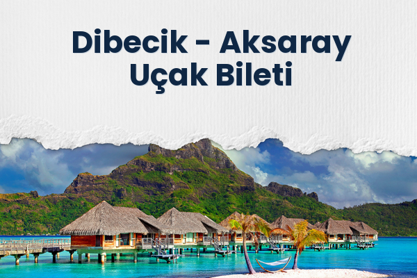 Dibecik → Aksaray Uçak Bileti