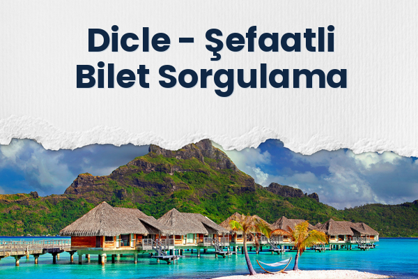 Dicle → Şefaatli Bilet Sorgulama