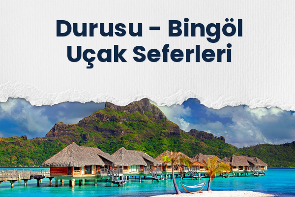 Durusu → Bingöl Uçak Seferleri