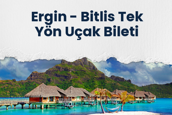 Ergin → Bitlis Tek Yön Uçak Bileti