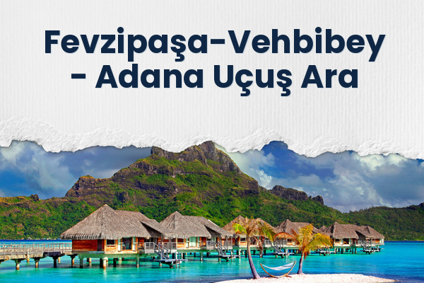 Fevzipaşa-Vehbibey → Adana Uçuş Ara
