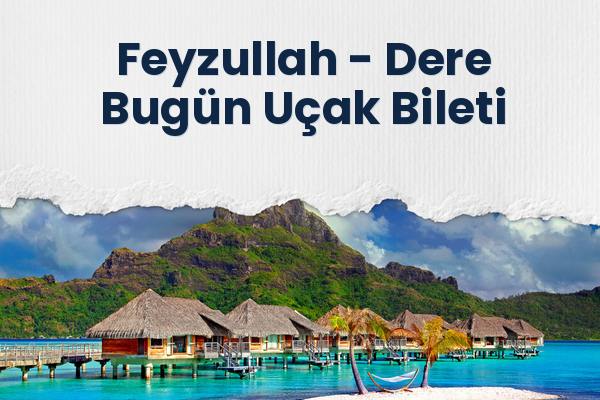 Feyzullah → Dere Bugün Uçak Bileti