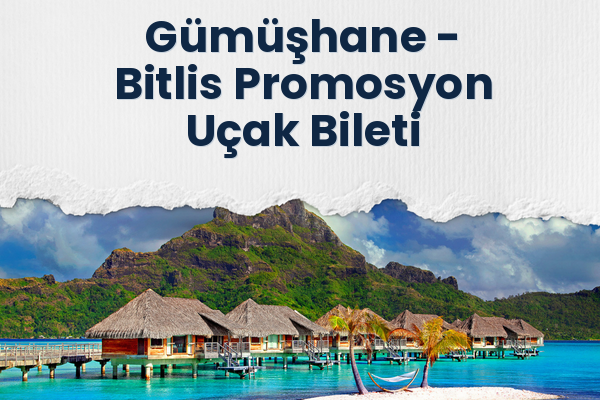 Gümüşhane → Bitlis Promosyon Uçak Bileti
