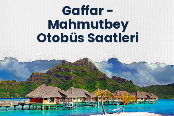 Gaffar → Mahmutbey Otobüs Saatleri