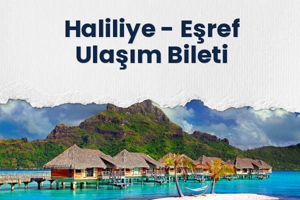 Haliliye → Eşref Ulaşım Bileti