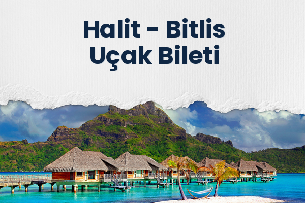 Halit → Bitlis Uçak Bileti