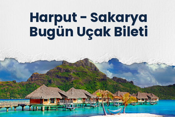 Harput → Sakarya Bugün Uçak Bileti