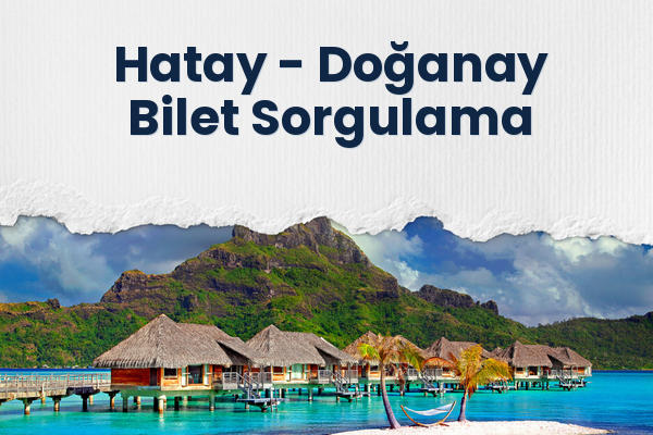 Hatay → Doğanay Bilet Sorgulama