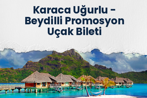 Karaca Uğurlu → Beydilli Promosyon Uçak Bileti